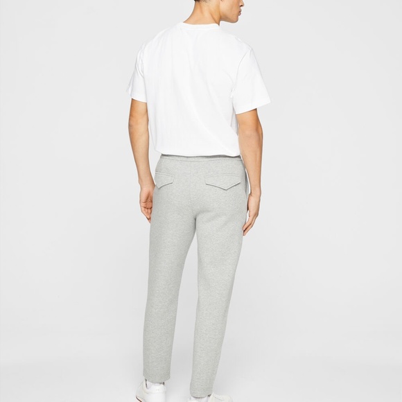 Piqué Scuba Pants - New With Tags - NEVER WORN - Light Heather Grey - Picture 2 of 5